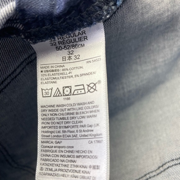 Gap Blue Jeans dark wash size 32 - Picture 9 of 9